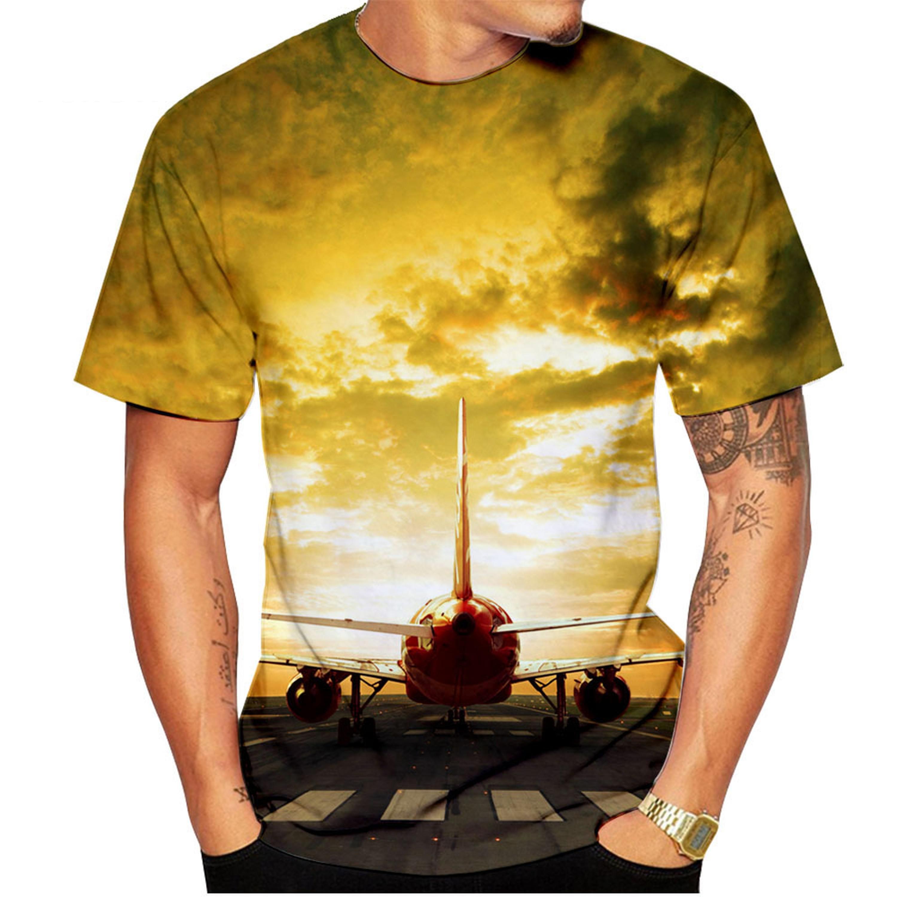 

Модная мужская футболка, популярный топ с 3D-принтом, повседневный уличный стиль, летний дышащий легкий топ с круглым вырезом XS