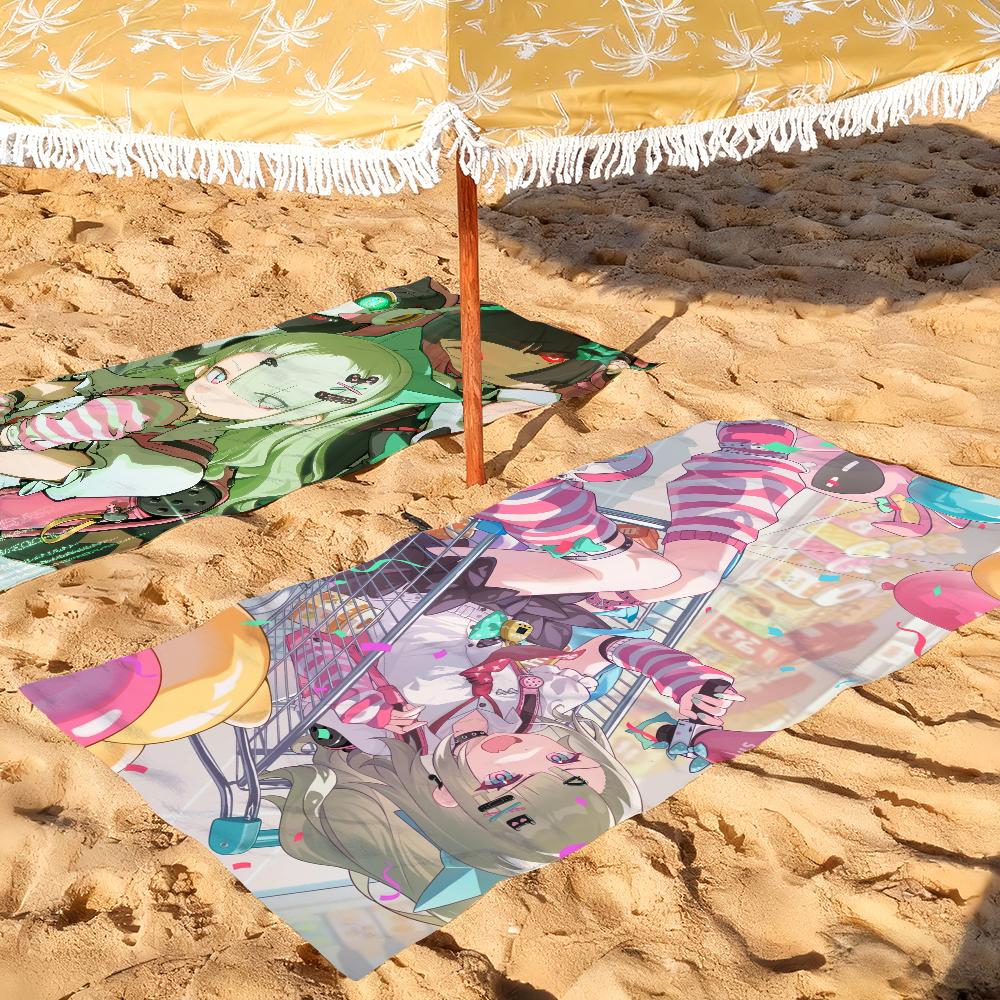 Spiel Zenless Zone Zero Sunna Handtuch Weich Pool Geschenk für Reise Fitnessstudio Dusche Camping Schnelltrocknend Sport Große Strandhandtücher