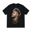 Neymar Fotbalové Sportovní Bavlněné Tričko s Krátkým Rukávem Obou Pohlaví Módní Trend 3D Tištěný Sportovní Top Tričko s Krátkým Rukávem pro Fanoušky Neymara