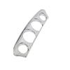 WO-5Pcs Chrome For NEW Motorcycle Inner Fairing Tri-Line Gauge Stereo Bezel Trims Panel For- Street Glide Tri Glide 2014-2