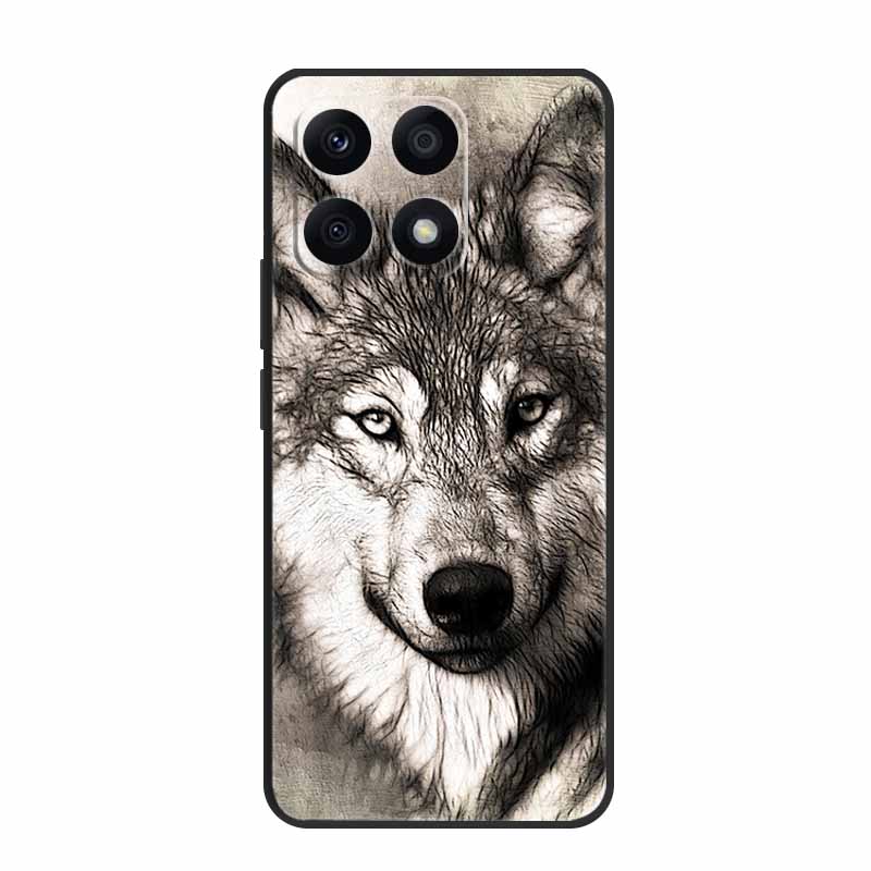 Für Xiaomi 14T Pro Hülle 14 T Pro Handyhülle Löwe Wolf Schwarz Silikon Weiche Rückseite Hüllen Für Xiaomi 14T Pro Hülle 14TPro Funda