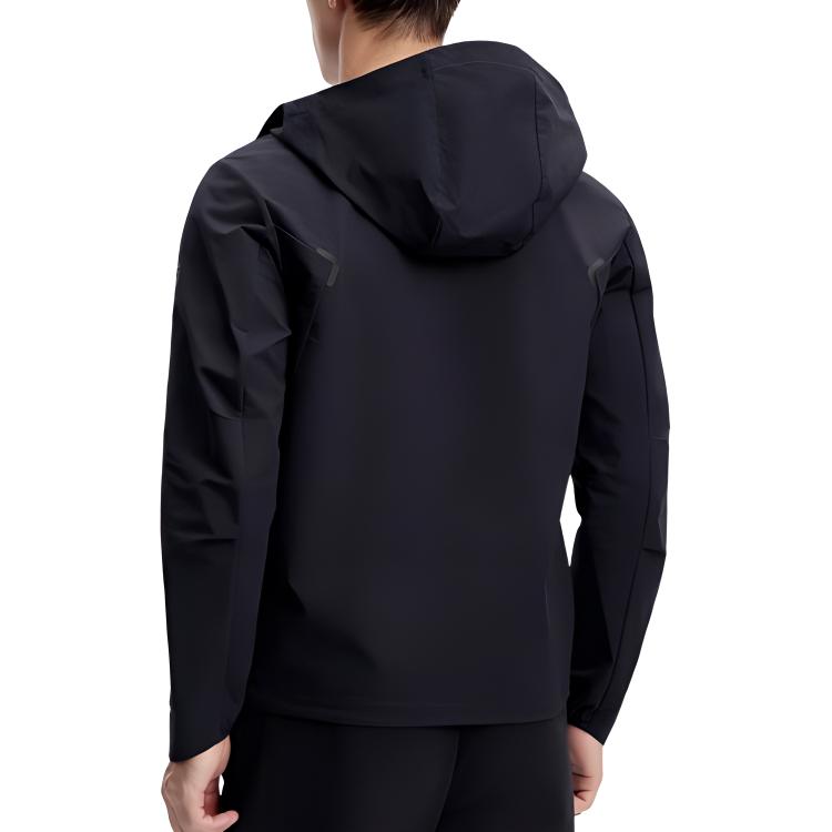 FILA Comfortable Lightweight Hooded Jacket Men Jackets Black A11M411708F-BK