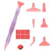 Caneta de Pintura com Diamantes de Resina 5D Fio Cabeças de Caneta de Metal de Reposição Canetas de Broca de Ponta Com Argila Adesiva Artesanato de Arte DIY Pintura com Diamantes