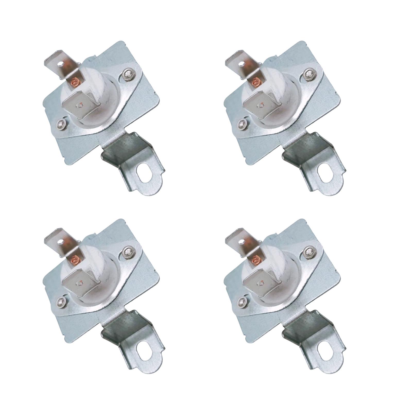 

4 шт. Кронштейн в сборе термостата сушилки Предохранитель высокой температуры Деталь сушилки Подходит для различных моделей для повышения безопасности