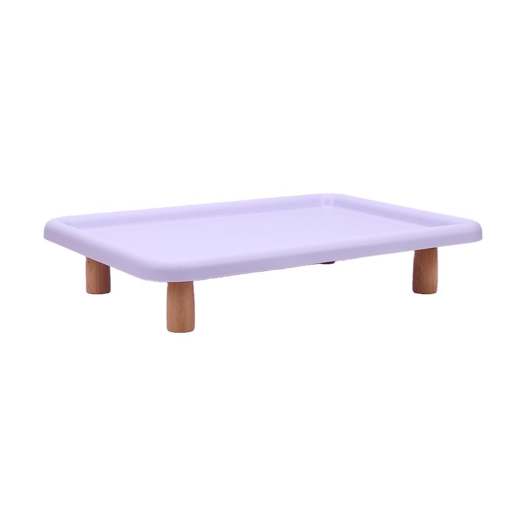 Raised Pet Feeder Stand Non Slip Base   Edges Prevent Vomiting Reduce Neck Strain Pet Food Stand For Cats Small Dogs