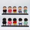 Shinchan Pvc Crayon 6 Pcs Mini Anime Model Toys Cake Decoration Cute Doll