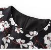 Nanyou Tencel Linen Tie Waist Mid-Length Summer Dress - Elegant Women's Short Sleeve for Vacation