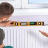 Magnetic Torpedo Level, 600mm, LED Backlit Screen Mechanical Bubble Vials Ruler for 0-360 Degree, Gravity Sensor Aluminum Alloy Leveler Tool w/