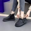 Popular Leather Snow Boots Women's Winter 2025 New Velvet Thickened Northeast Cotton Shoes Waterproof, Non-slip and Warm Short Boots