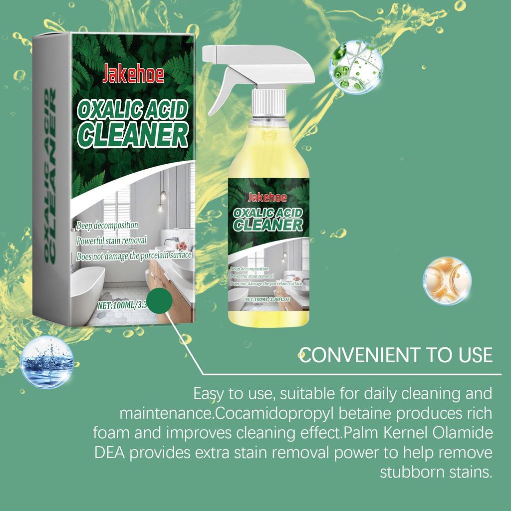 Oxalic Acid Cleaner Toilet Bowl Cleaning Stains Urine Stain Removal Cleaner
