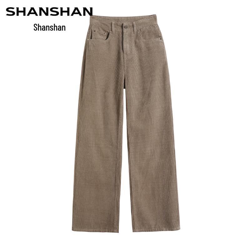Fleece-Lined High-Waisted Wide-Leg Cotton Jeans