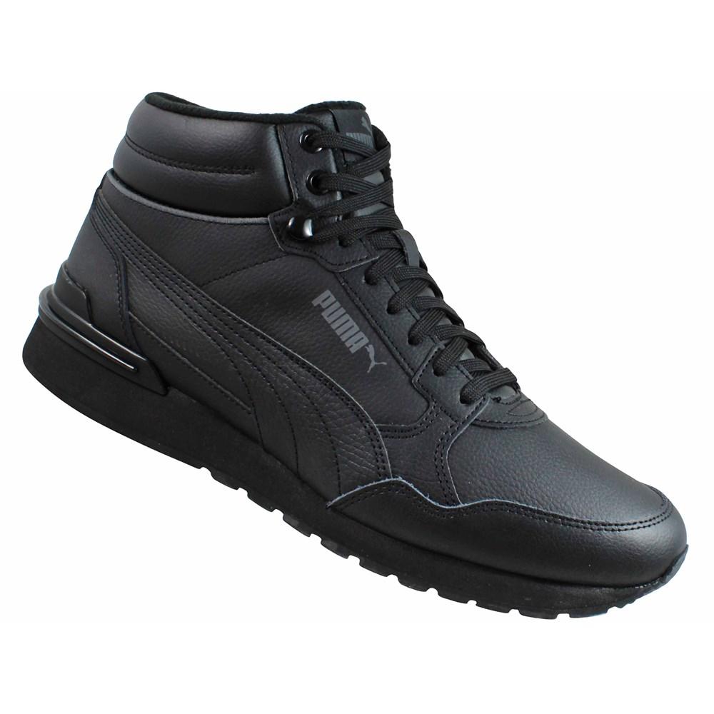 PUMA st runner v4 mid sneakers synthetic leather black