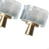 2Pc Crystal Cabinet Hardware Knob Pull Kitchen Cupboard Dresser Door