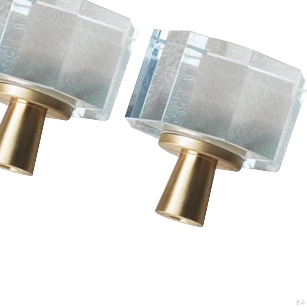 2Pc Crystal Cabinet Hardware Knob Pull Kitchen Cupboard Dresser Door