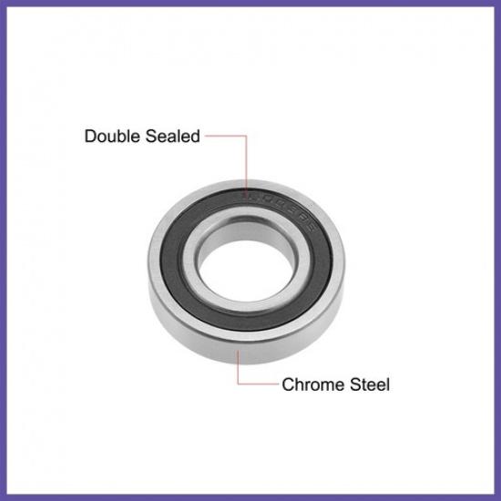 16003 2RS Ball Bearings Z2 17x35x8mm Double Sealed Chrome Steel 5pcs