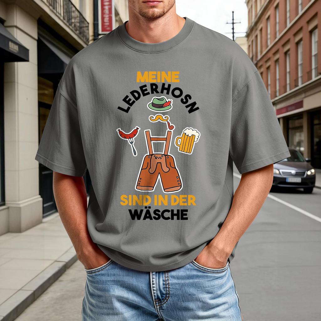 Men's Summer Crew Neck Short Sleeve T-Shirt Casual Comfortable Oktoberfest Print Shirt Lightweight Breathable Fabric