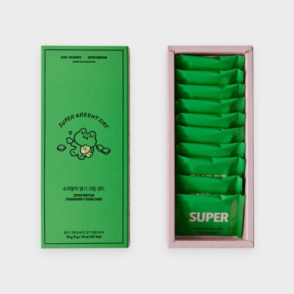 

Line Friends Super Matcha Chanon Зеленая Клубника Крем-Песок