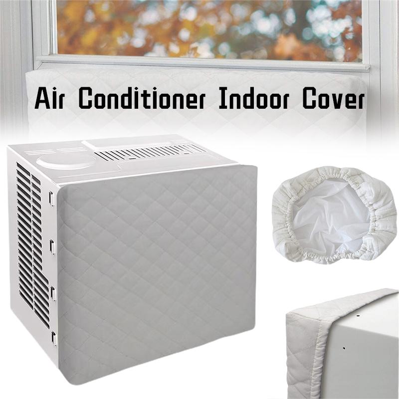 Indoor Air Conditioner Cover Inside Window AC Protection Cover with ElasticStrap Air Conditioning Main Unit Protective Cover New