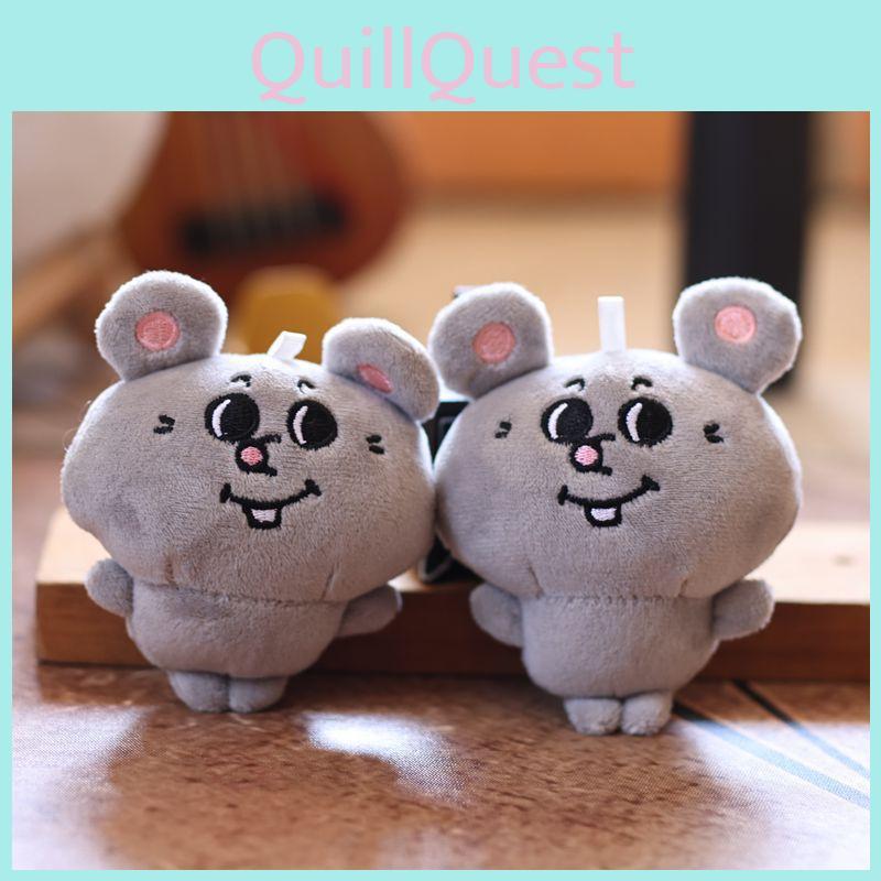 Mouse Plush Keychain Stuffed Animal Pp Cotton Soft Material Bag Charm Gift For Kids