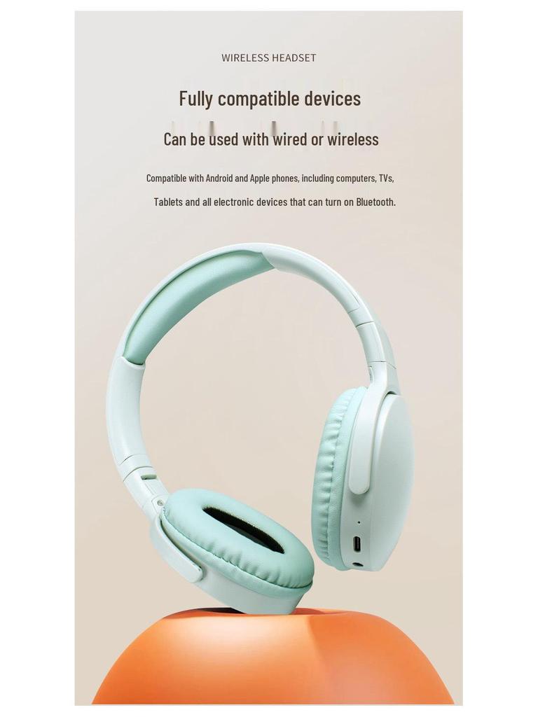 Bluetooth Over-Ear Headset P2961 - Long Battery Life, Wireless, for Sports & Gaming
