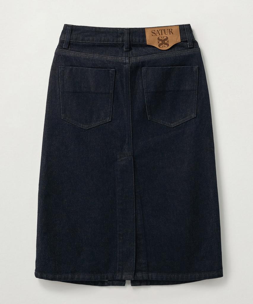 Seteo (W) Maradi Denim Midi Skirt Indigo Blue