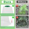 20-Pack Heavy-Duty Reusable Garden Cloches with Adjustable Vent Covers - Frost Protection & Animal Pest Deterrent for Plants