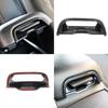 Carbon Fiber Interior Central Armrest Box Switch Cover Trim for Dodge Charger