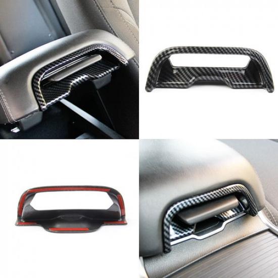 Carbon Fiber interior central armrest box Switch Cover Trim for Dodge Charger