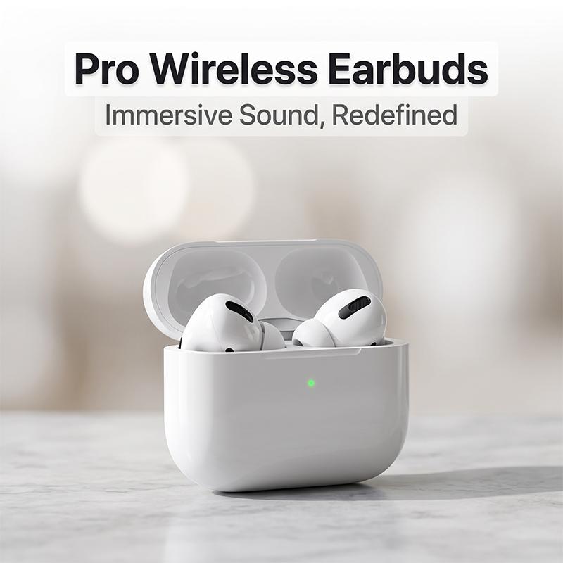 1:1 Pro TWS True Wireless Bluetooth Earbuds Bluetooth5.3 30H Playtime IPX5 Waterproof HiFi Deep Bass In-ear Headphones