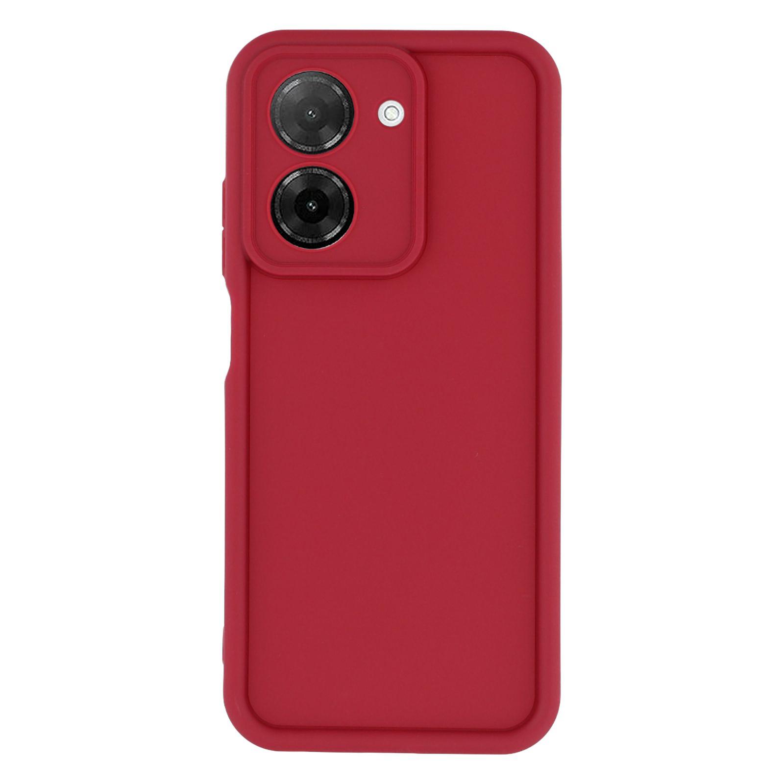 

TPU Case for Xiaomi Redmi A5 4G (171.7mm)/Poco C71 4G Grooved Design Anti Slip Phone Cover Red