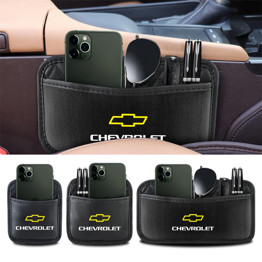 CLQST1 Car Accessories Side Door Seat Back Organizer Box Leather Storage Bags For Chevrolet Cruze Spark Captiva Suburban Camaro Malibu