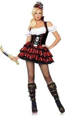 Costume de Pirate Naufragé pour Femme de Leg Avenue, Multi