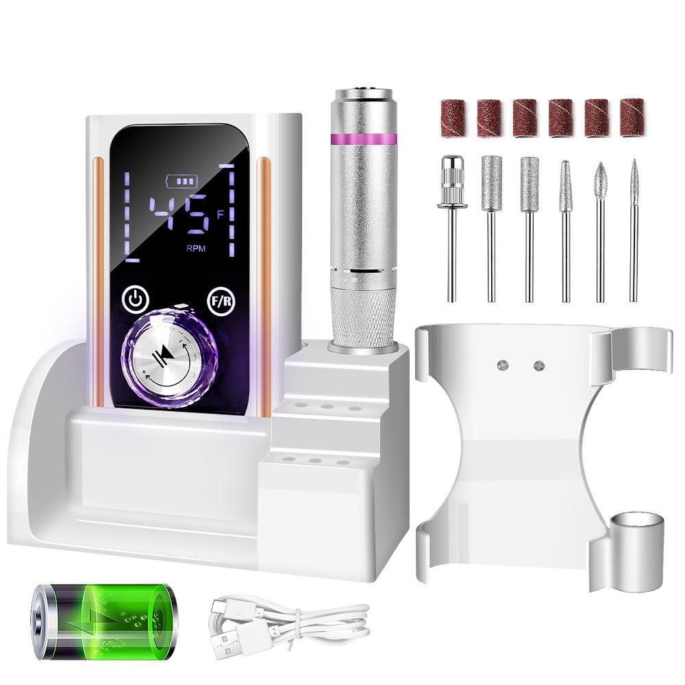 

45000 RPM Rechargeable Nail Drill: Professional Nail Removal & Polishing Tool