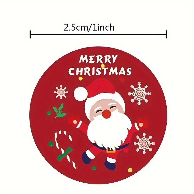 500pcs/1roll Christmas Stickers DIY Gift Packaging Baking Decoration Commodity Packaging Sealing Stickers Gifts Box Decoration