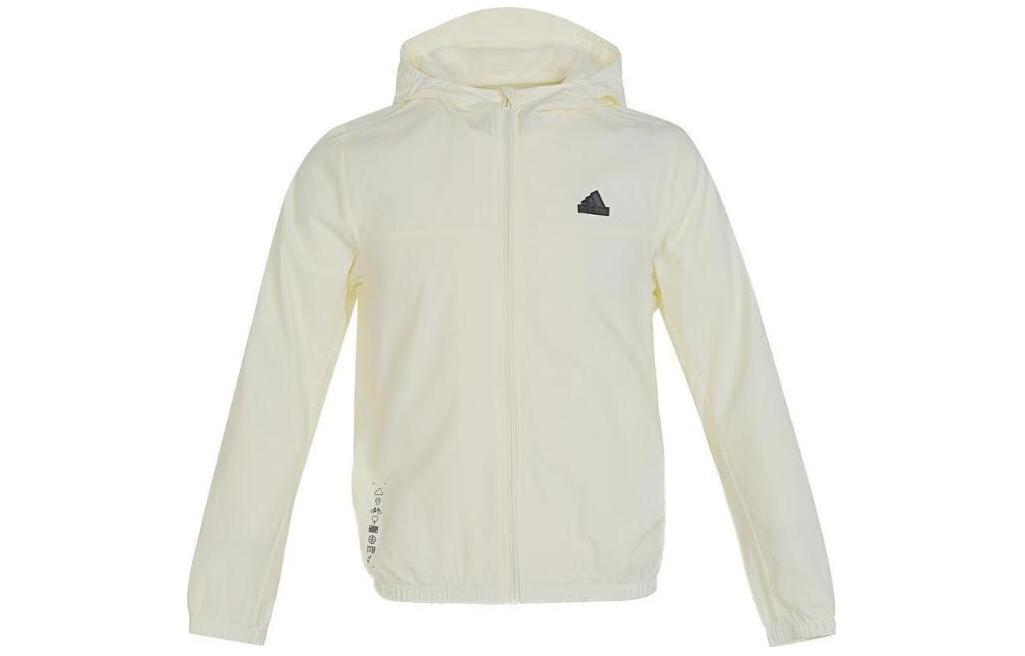 Adidas Jackets & Coats J CE WND BRK Ivory White Kids  IS3388 128