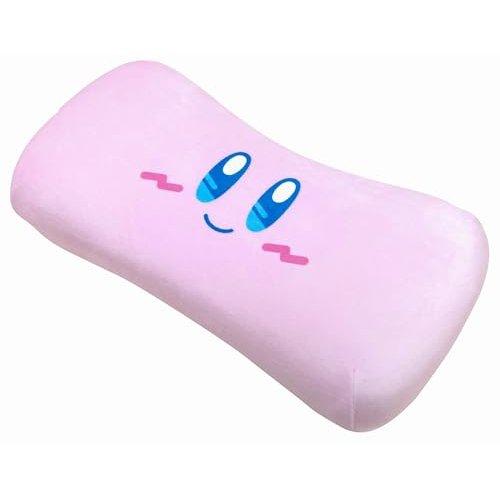 MORIPiLO Ishiyowachan Memory Foam Pillow 20x40cm, Reversible Relax Cushion Blue