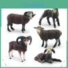 Realistic Farm Black Sheep Goat Lamb Pvc Sheep Lamb Figures For Kids Nursery Play And Learning