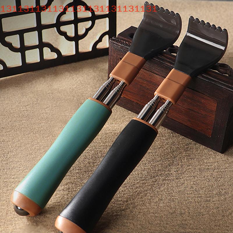 Stainless Steel Retractable Scratcher Portable Telescopic Back Scratcher Itch Massage Tool Adjustable Double Pole Scratcher Gift