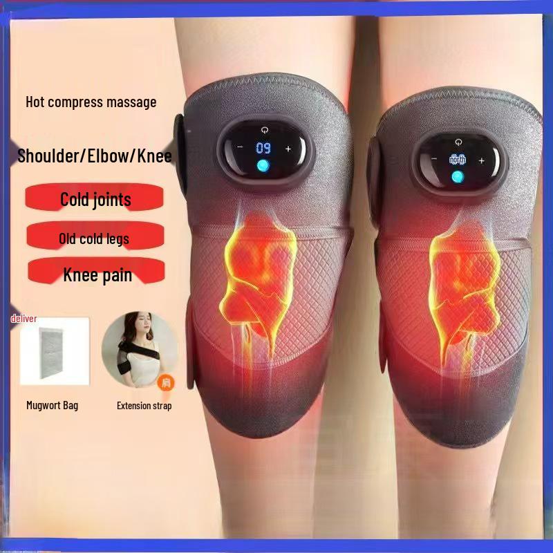 Magnetic Knee Massager with Heated Shoulder, Elbow, and Knee Pads for Joint Relief