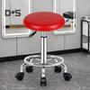 Rotary Stool Cover with Elastic Band Anti-slip Waterproof Faux Leather Oil-Proof Heat Insulation Solid Color Scratch-resistant Lifting Chair