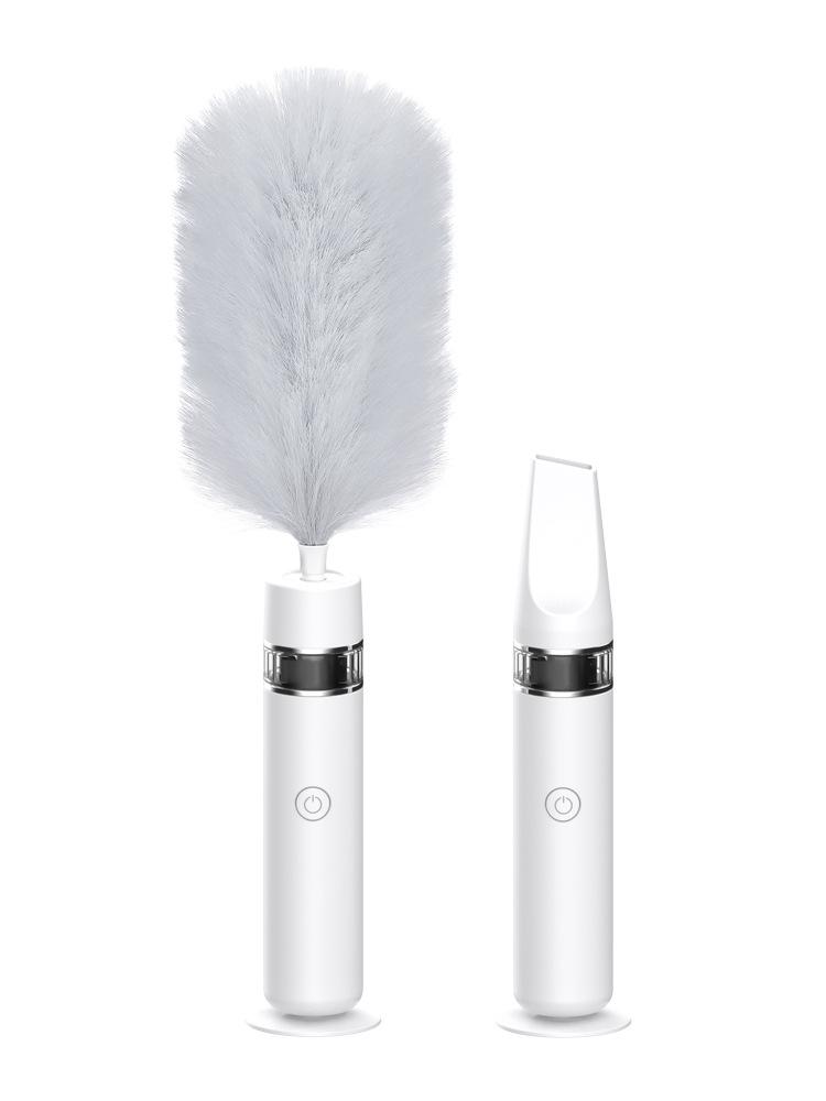 Automatic Retractable Electrostatic Feather Duster & Handheld Vacuum Cleaner
