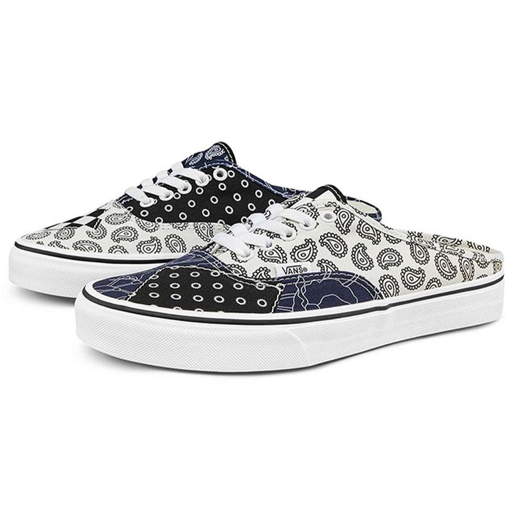 Vans Authentic Mule Pattern Mix - Dress Blues Unisex Sneakers Multi-Color True-White VN0A54F76UW