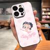 Cartoon B-Betty HOT B-Boop Handyhülle Für IPhone 17 Pro Max 15 Pro 16 14 Plus 12 13 Mini 11 Pro Stoßfeste Weiche Hülle