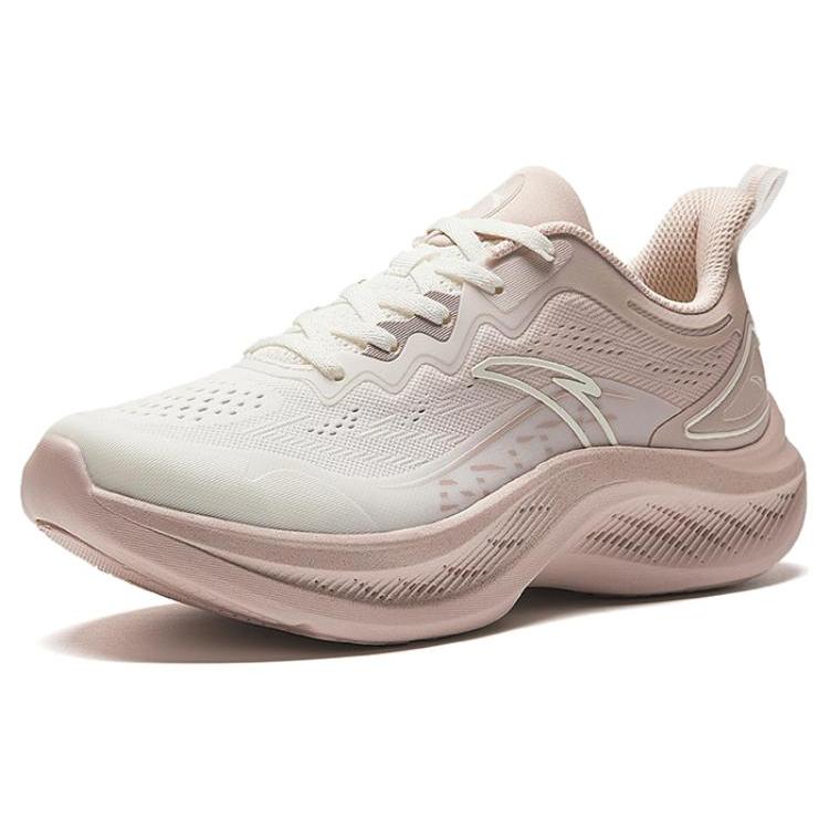 New Anta Slip Resistant And Breathable Low Top Running Shoes Women's Pink Gray 922415577-3