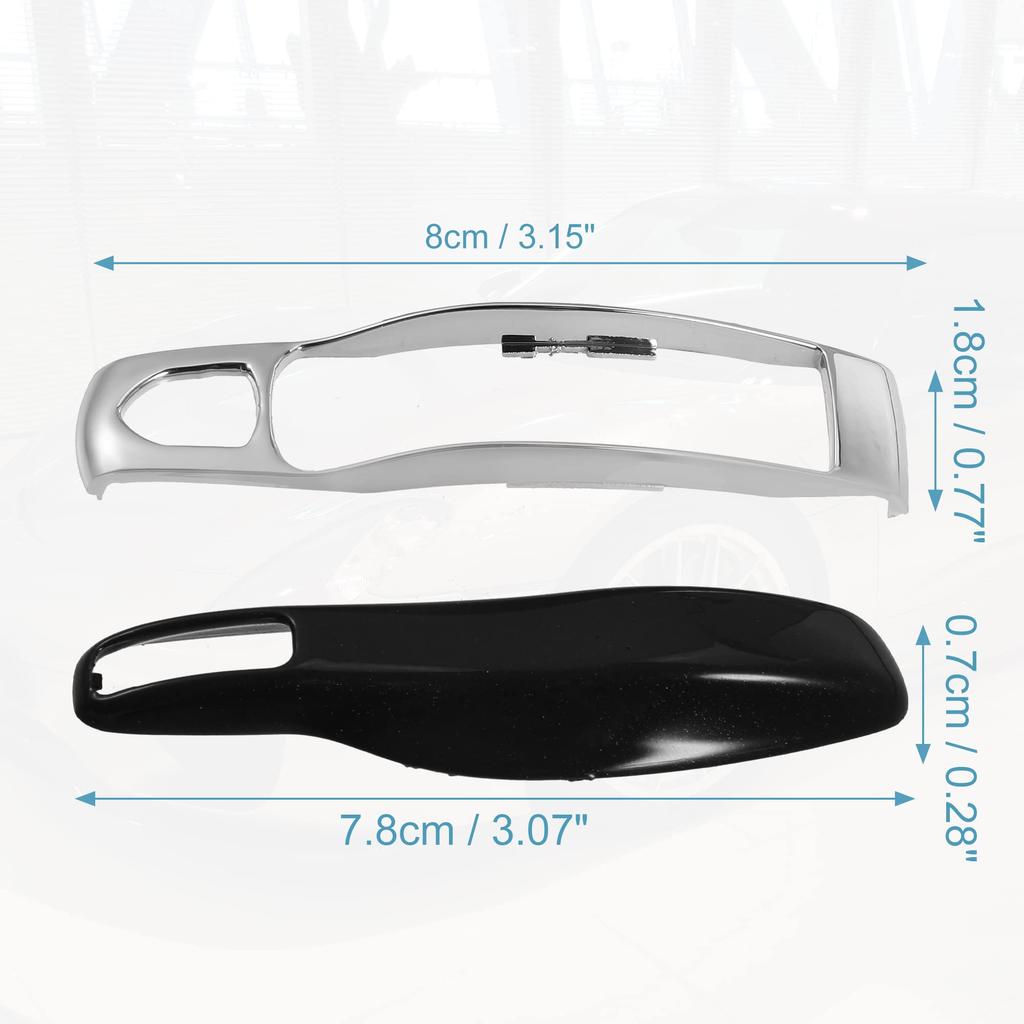 ACROPIX Car Remote Key Cover Case for Porsche and Macan, Black, 3-Piece Set