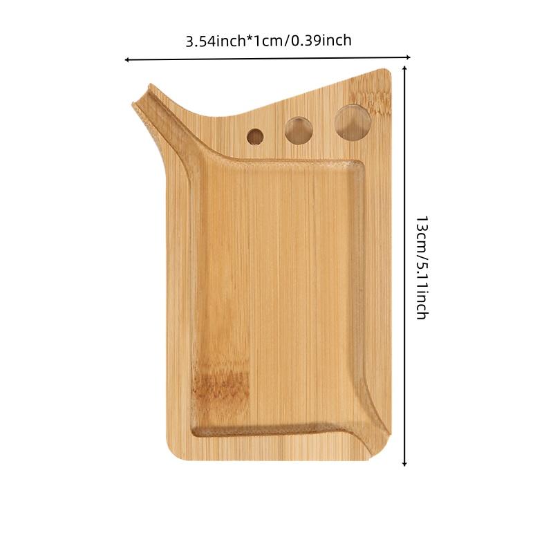 Бамбуковый Деревянный Поддон для Скручивания Трав с Воронкой Многоцелевой Мини-Деревянный Поднос для Аксессуаров для Курения