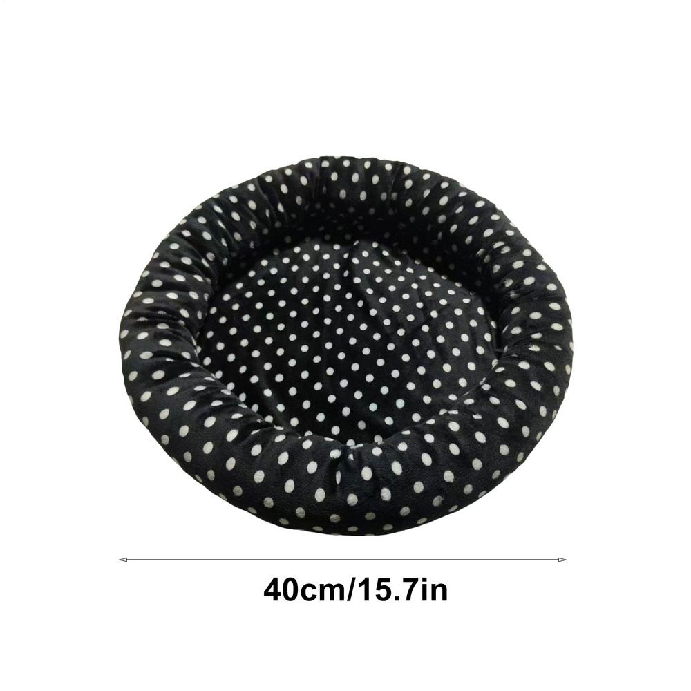 

Підігріване ліжко для котів USB-підігрів для сну з 3 режимами Внутрішнє тепле гніздечко для сну для кошенят, цуценят, кроликів, котів В приміщенні/На вулиці чорний