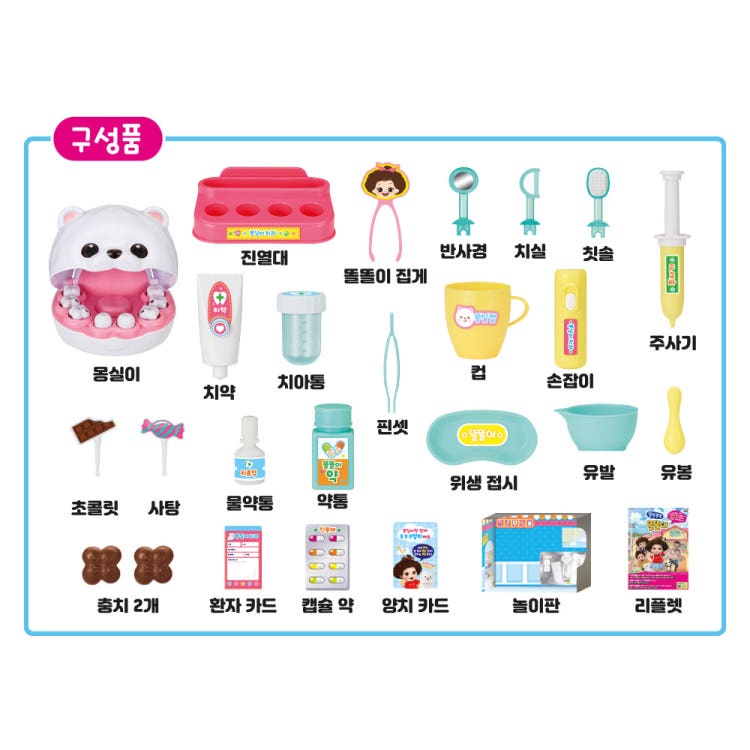 [mimi world] Mongsil s Dentist Play Set for Kids