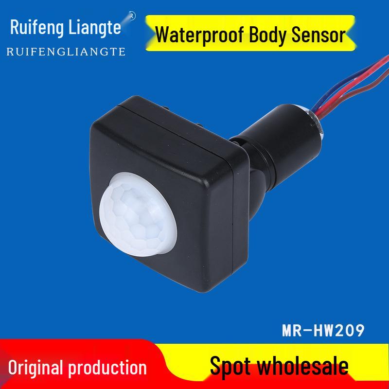 Compact Motion Sensor Floodlight with Infrared Induction