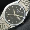 REFURBISHED VINTAGE SEIKO 5 AUTOMATIC 6309A JAPAN MENS BLACK WATCH A701702-5 R206c-a701702